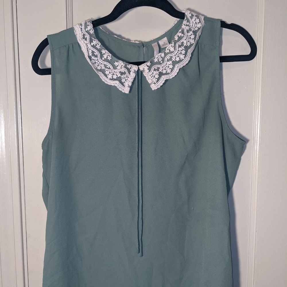 LC Lauren Conrad green tank top